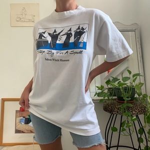 Vintage 80s Single Stitch Salem Witch Graphic T-Shirt Size L